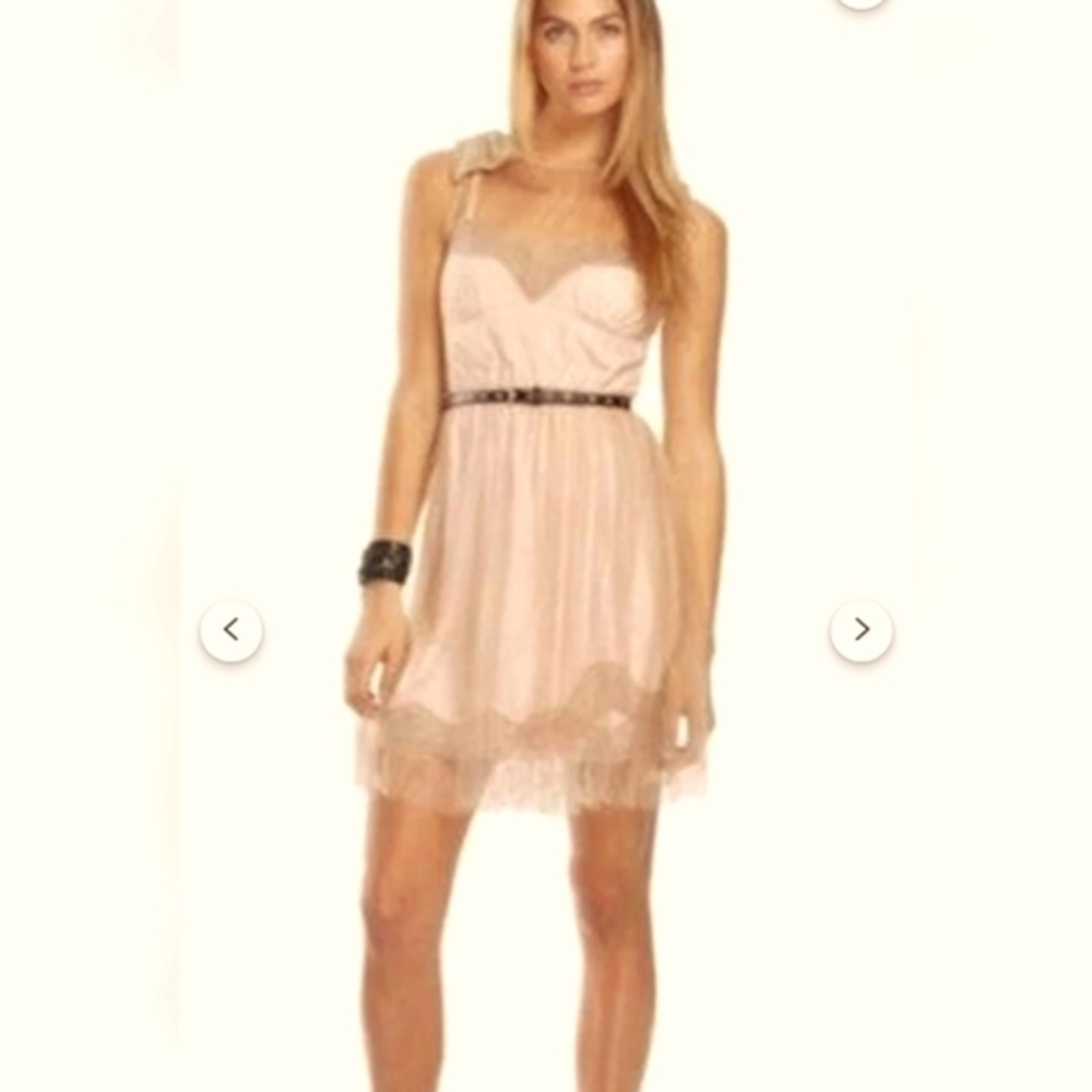 Rodarte 20th Anniversary collection mesh and embroidered satiny dress - Picture 3 of 16